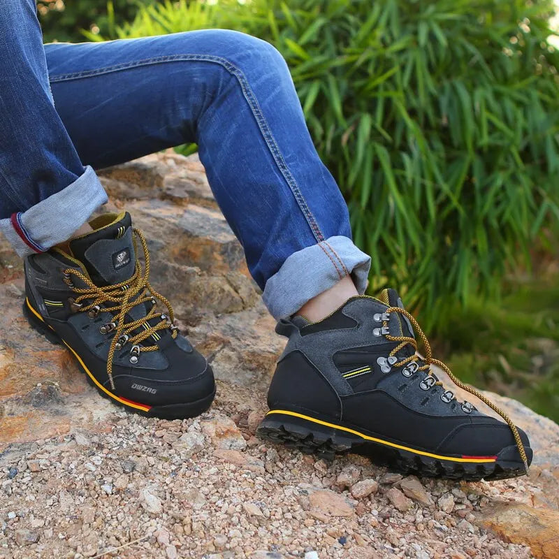 Sapatos masculinos para atividades ao ar livre, tênis de escalada, botas de neve casuais de alta qualidade