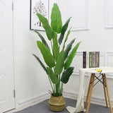 80cm plantas tropicais bananeira artificial folhas de palmeira de plástico para decoração de casa, casamento