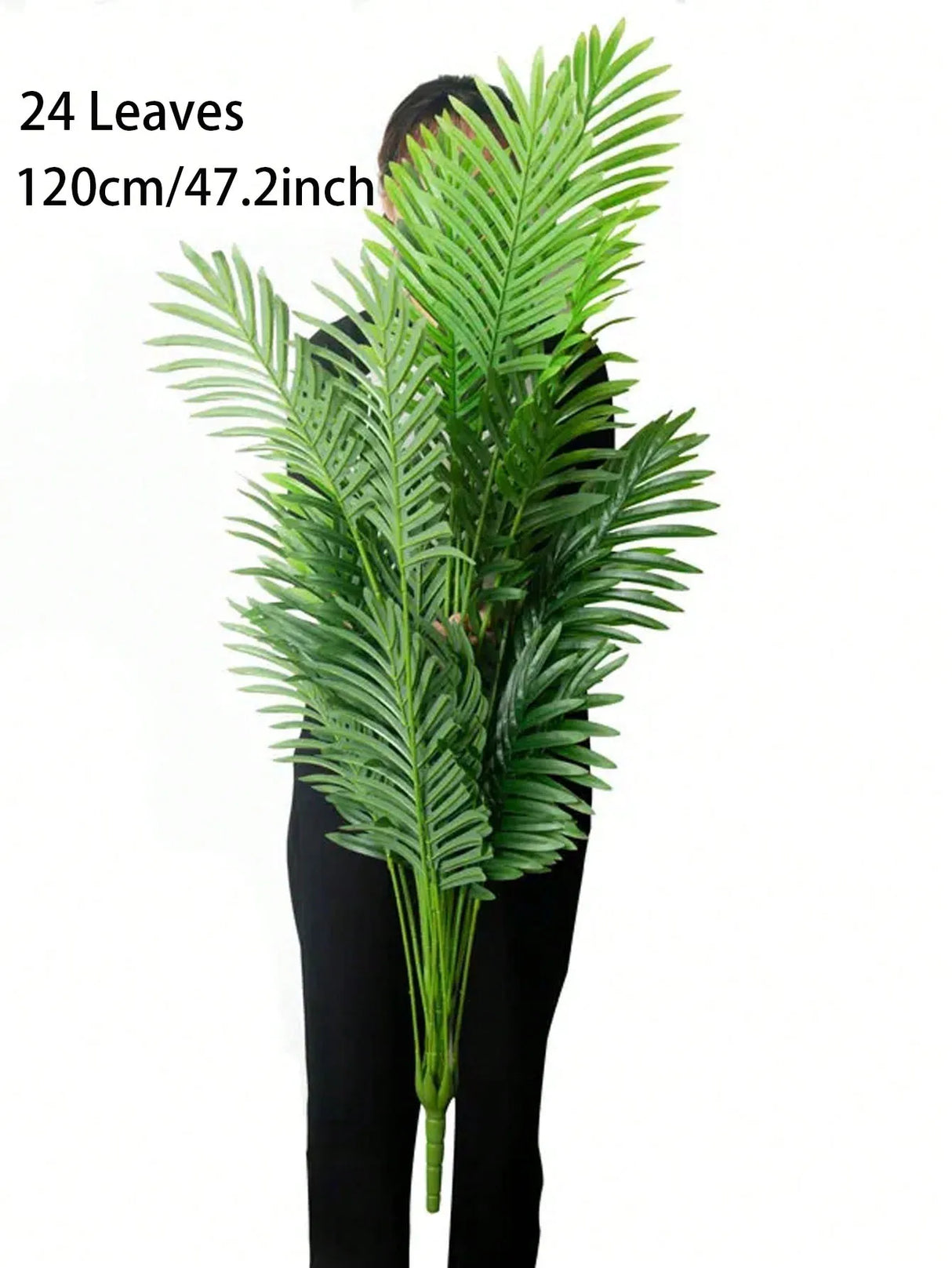 120cm Palmeira Artificial, folhas grandes, tropical, casa, escritório, festa, decoração ao ar livre