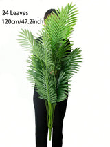 120cm Palmeira Artificial, folhas grandes, tropical, casa, escritório, festa, decoração ao ar livre