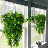 3Pcs de Plantas suspensão artificial resistente a uv de plástico, para interior ao ar livre decoração de casa quarto sala escritório