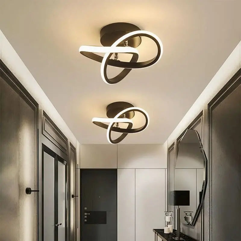 Deckenleuchte Flurlichter Modernes und Minimalistisches Haus Wohnzimmer Lampen für Balkon Eingang Treppe Dekoration LED Kronleuchter Helligkeit