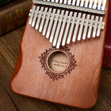 Kalimba Thumb Piano 17 teclas de alta qualidade Madeira Mbira Instrumentos musicais com livro de aprendizagem