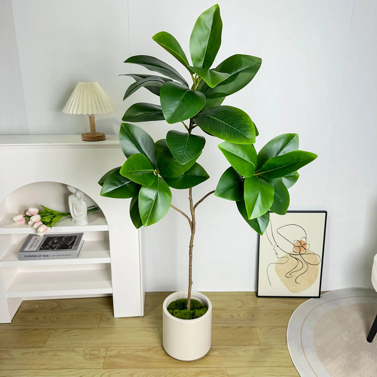 70/135 cm Artificial Ramos Grandes Folhas Planta Falsa Alta Qualidade de Plástico Paisagem para Decoração