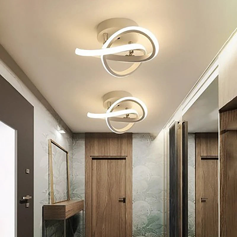 Luminária de Teto Luzes Corredor Casa Moderno e Minimalista Sala de Estar Lâmpadas para Varanda Entrada Escada Decoração Lustre Led Brilho